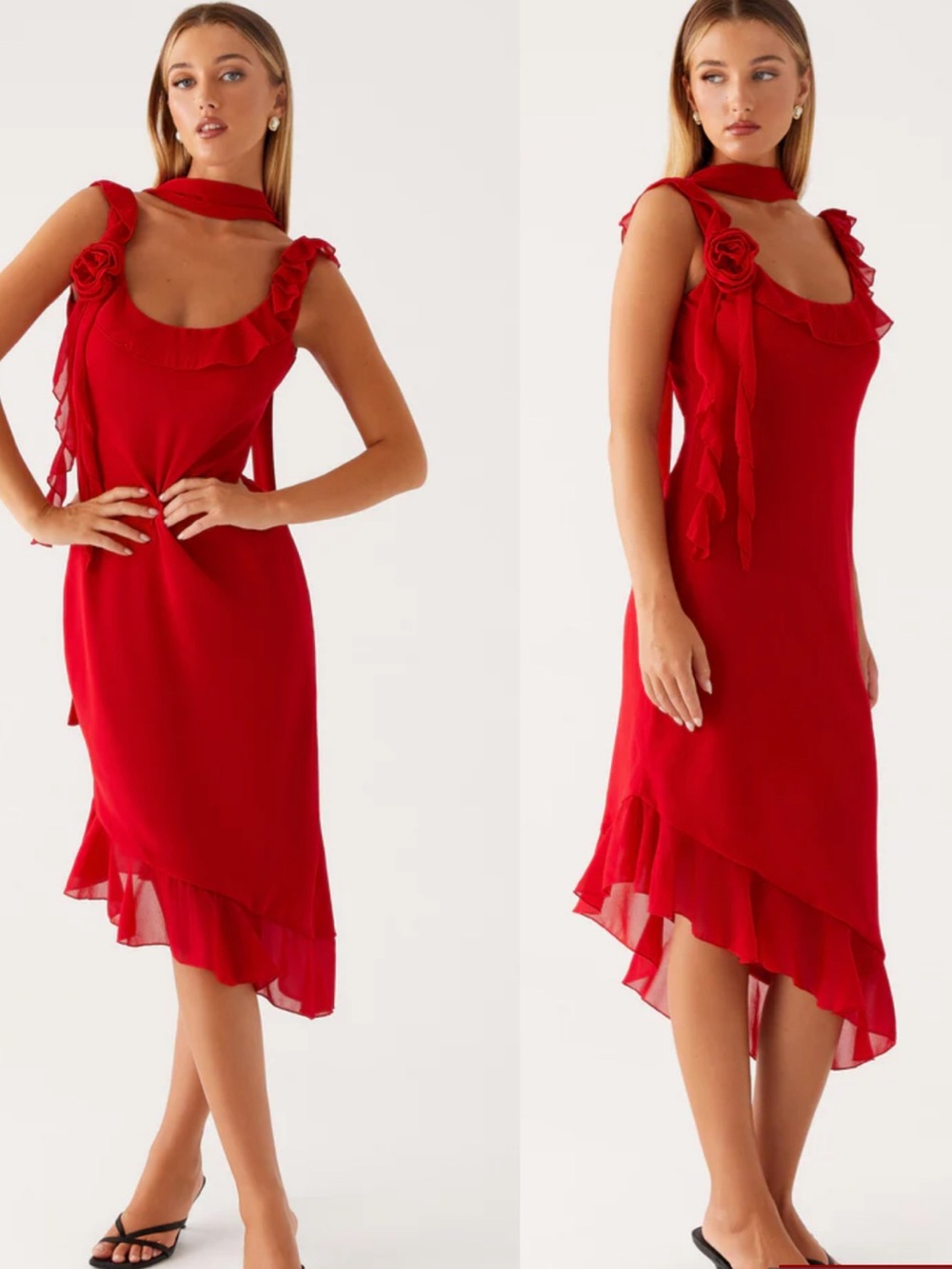 Peppermayo Red Dress Size US16